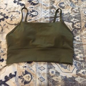 Olive sports bra